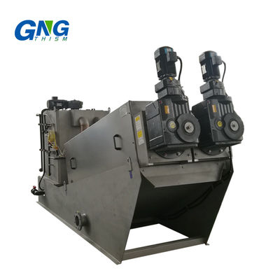 Textile Effluent Sludge Dewatering Screw Press Machine Polymer Saving