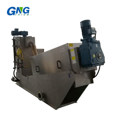 Non clogging  Screw Press Sludge Separator Dewatering Filter Machine