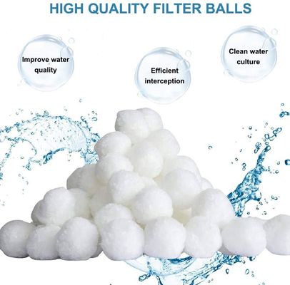 700g 1.38g/Cm3 Circle White Swimming Pool Filter Media