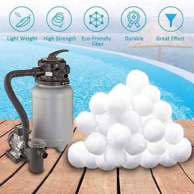 700g 1.38g/Cm3 Circle White Swimming Pool Filter Media