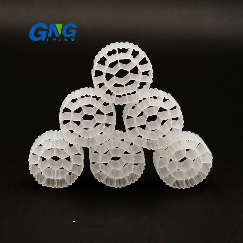 HDPE White MBBR Media / Water Treatment Diy Moving Bed Filter Media CE